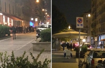 Corso Garibaldi è più popolato la sera rispetto al mattino.